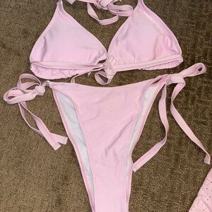 3 piece swimsuit-Pink